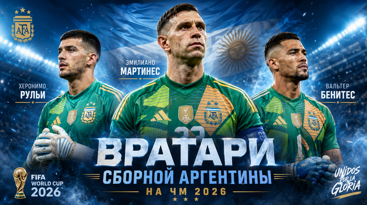 Вратари сборной Аргентины по футболу на ЧМ 2026