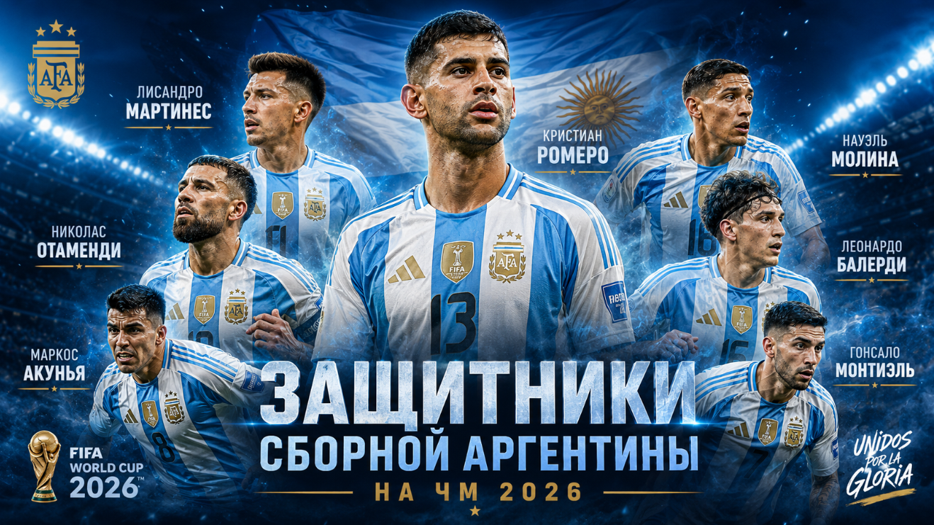 Защитники сборной Аргентины на ЧМ 2026