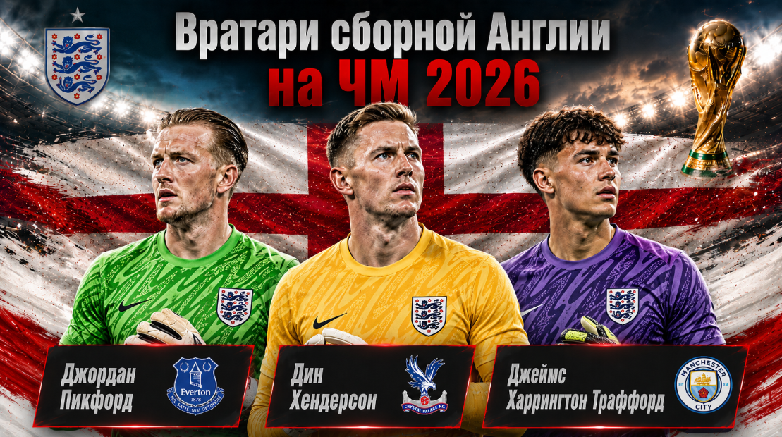 Вратари сборной Англии по футболу на ЧМ 2026