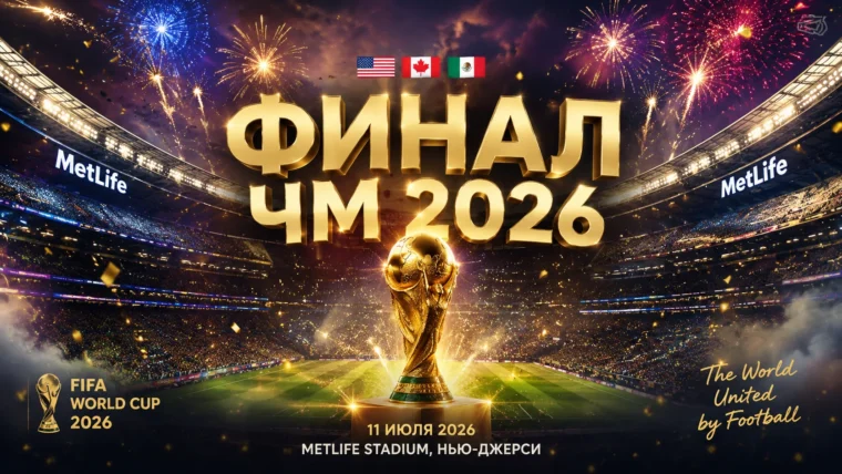 Финал ЧМ 2026 по футболу — дата, время, стадион и где смотреть