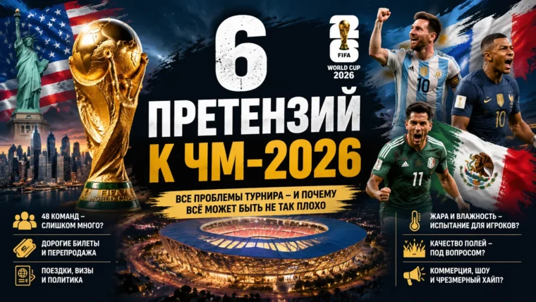 Шесть претензий к ЧМ-2026 — и шесть контраргументов