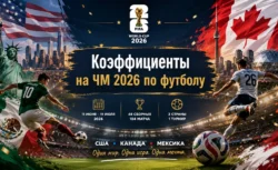 Коэффициенты на ЧМ 2026 по футболу — кэфы и котировки...