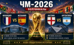 Полуфинал ЧМ 2026 по футболу — дата, время, стадионы,...