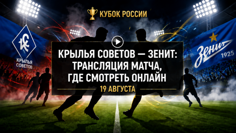 Где смотреть матч Крылья Советов — Зенит и во сколько начало