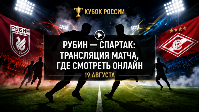 Рубин — Спартак: трансляция матча Кубка России