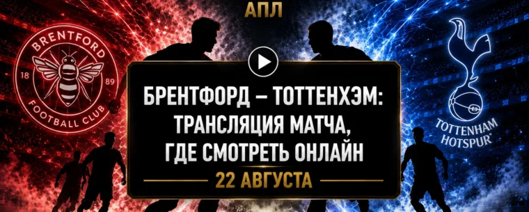Где смотреть матч Брентфорд — Тоттенхэм и во сколько он начнется
