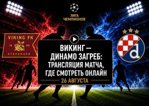 Где смотреть матч Викинг — Динамо Загреб и во сколько...