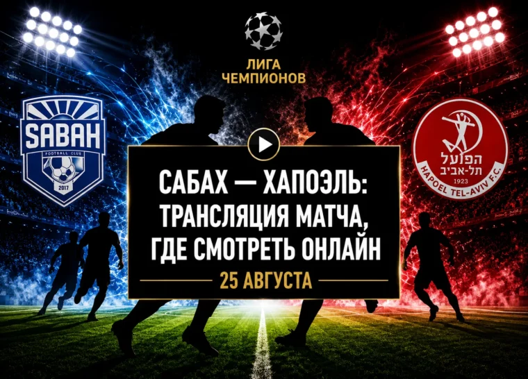 Во сколько матч Сабах — Хапоэль и где смотреть трансляцию