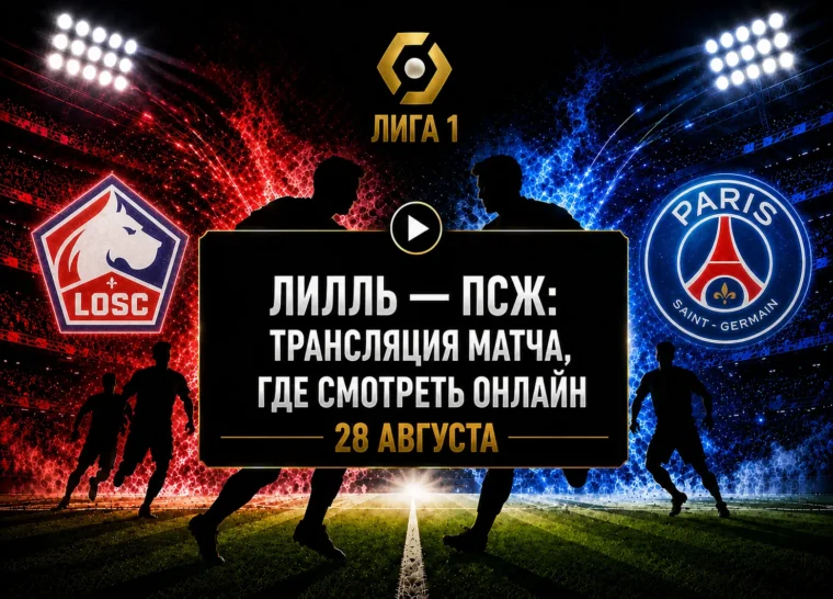 Во сколько матч Лилль — ПСЖ и где смотреть трансляцию