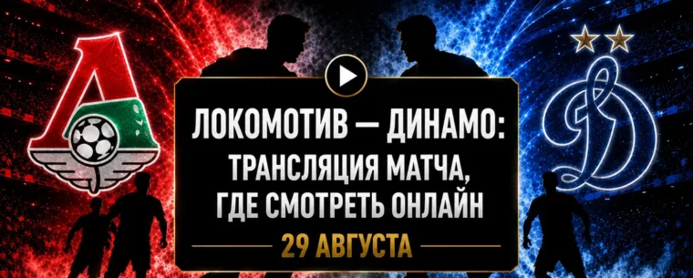 Во сколько матч Локомотив — Динамо и где смотреть трансляцию