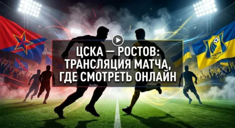 ЦСКА — Ростов: трансляция матча, где смотреть онлайн