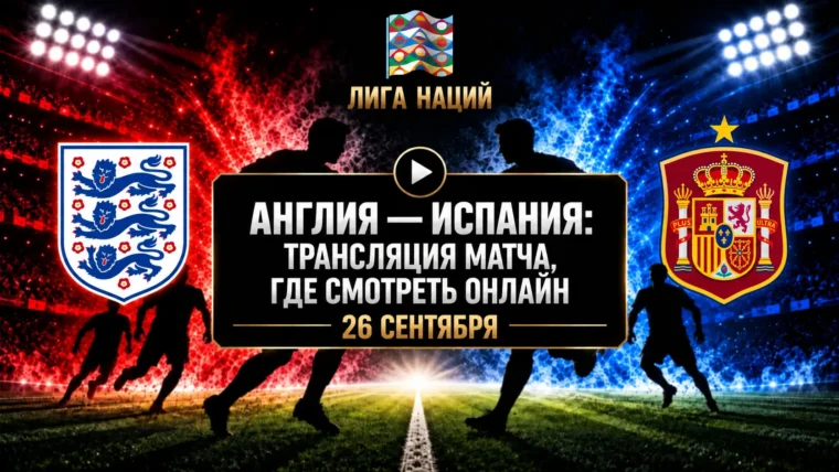 Англия — Испания: где смотреть матч и во сколько начало