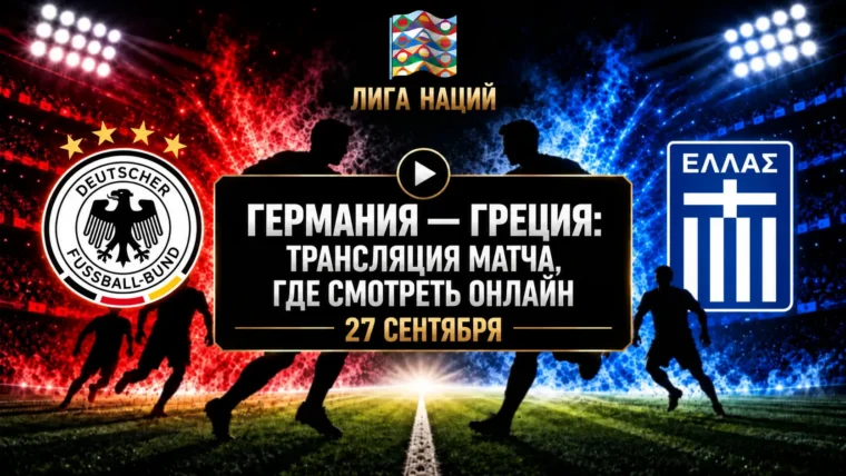 Германия — Греция: где смотреть матч и во сколько начало