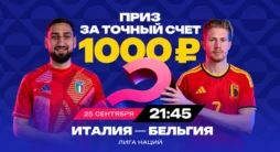 Конкурс Марафон с прогнозом на матч Италия — Бельгия