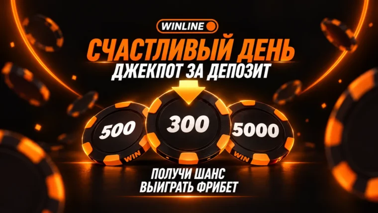 Винлайн запустил акцию «Счастливый день» с колесом фрибетов до 5000 ₽