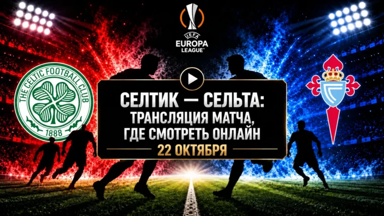 Селтик — Сельта: где смотреть матч 22 октября 2026