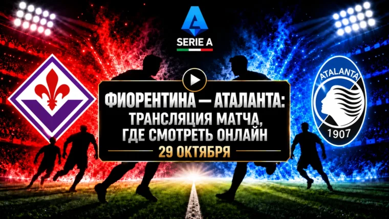 Фиорентина — Аталанта: где смотреть матч 29 октября 2026