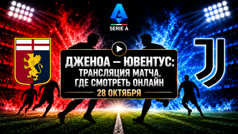 Дженоа — Ювентус: где смотреть матч 28 октября 2026