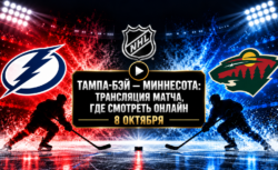 Тампа-Бэй — Миннесота: где смотреть матч и во сколько...