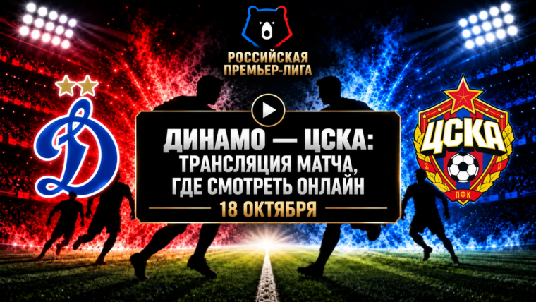 Динамо — ЦСКА: где смотреть матч и во сколько начало