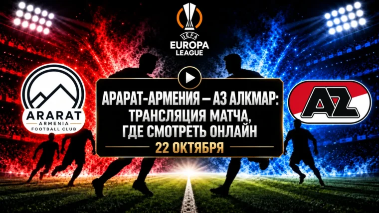 Арарат-Армения — АЗ Алкмар: где смотреть матч Лиги Европы