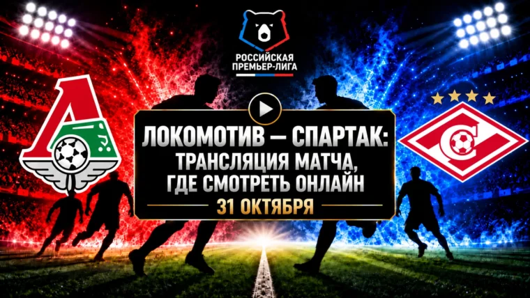 Локомотив — Спартак: где смотреть матч 1 ноября 2026