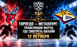Торпедо — Металлург: где смотреть матч КХЛ 12 октября...